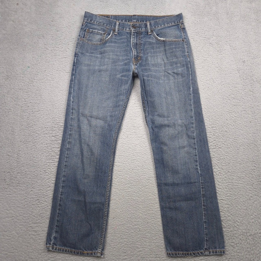 Levi's 559 Relaxed Straight Jeans Men 32x30 100% Cotton Medium Wash Blue